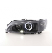 Faros Delanteros Set Angel Eyes Peugeot 306  97-00 Negro Fk Automotive