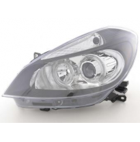 Faros Delanteros Angel Eyes Set  Renault Clio Modelo R  05- Negro Fk Automotive