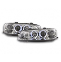 Faros Delanteros Set Angel Eyes Fiat Punto 2 Modelo 188  99-02 Cromado Fk Automotive