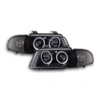 Faros Delanteros Set Angel Eyes Audi A4 Modelo B5  99-01 Negro Fk Automotive