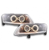 Faros Delanteros Angel Eyes Set  Audi A6 Modelo 4f  04- Cromado Fk Automotive