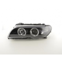 Faros Angel Eyes Bmw 3er E46 Coupe/Cabrio Bj. 03-05 Negro Fk Automotive