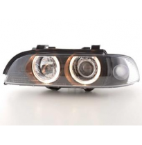 Faros Angel Eyes Para Bmw Serie 5 (Tipo E39) 95-00 Negro Fk Automotive