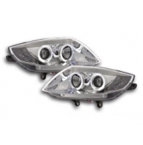 Faros Delanteros Set Angel Eyes Bmw Z4 Modelo E85/E86  03-08 Cromado Fk Automotive