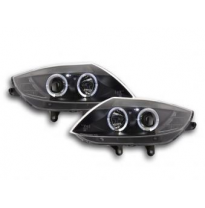 Faros Delanteros Set Angel Eyes Bmw Z4 Modelo E85/E86  03-08 Negro Fk Automotive