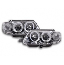 Faros Delanteros Set Angel Eyes Citroen Saxo  96-99 Cromado Fk Automotive