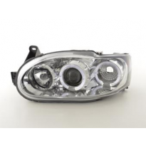 Faros Delanteros Set Angel Eyes Ford Escort Mk6  95-04 Cromado Fk Automotive