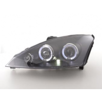 Faros Delanteros Set Angel Eyes Ford Focus  98-01 Negro Fk Automotive