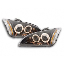 Faros Delanteros Angel Eyes Set  Ford Focus  05- Negro Fk Automotive