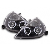 Faros Delanteros Set Angel Eyes Ford Ka Modelo Rbt  97- Negro Fk Automotive