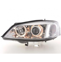 Faros Delanteros Angel Eyes Set  Opel Astra Modelo G  98-03 Cromado Fk Automotive