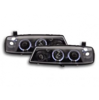 Faros Delanteros Set Angel Eyes Opel Calibra  90-98 Negro Fk Automotive
