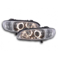Faros Delanteros Angel Eyes Set  Opel Omega Modelo B  94-99 Cromado Fk Automotive