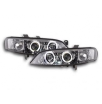 Faros Delanteros Set Angel Eyes Opel Vectra Modelo B  96-99 Cromado Fk Automotive