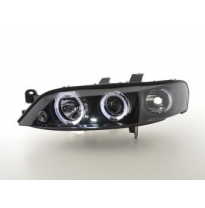 Faros Delanteros Set Angel Eyes Opel Vectra Modelo B  96-99 Negro Fk Automotive