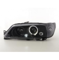 Faros Delanteros Set Angel Eyes Peugeot 306  93-96 Negro Fk Automotive