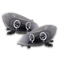 Faros Delanteros Set Angel Eyes Renault Clio Modelo R  05- Negro Fk Automotive