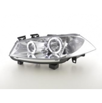 Faros Delanteros Set Angel Eyes Renault Megane 2 3/5-Ptas.  03-06 Cromado Fk Automotive