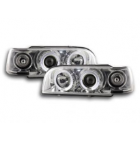 Faros Delanteros Set Angel Eyes Volvo 850  92-97 Cromado Fk Automotive