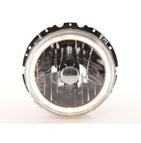 Faros Delanteros Angel Eyes Set  Vw Golf 1 Modelo 17  74-83 Cromado Fk Automotive