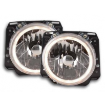 Faros Delanteros Angel Eyes Set  Vw Golf 2 Modelo 19 Bj 84-91 Cromado Fk Automotive