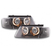 Faros Delanteros Angel Eyes Set  Vw Passat Modelo 3b  97-00 Negro Fk Automotive