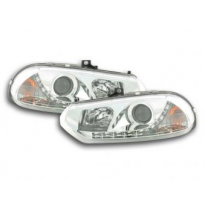 Faros Delanteros Luz Diurna Set Alfa Romeo 156 Modelo 932  98-02 Cromado Fk Automotive