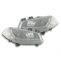 Faros Delanteros Luz Diurna Set Renault Megane 2 3/5-Ptas.  03-06 Negro Fk Automotive