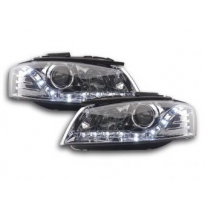 Faros Delanteros Luz Diurna Set Audi A3 Modelo 8p  03-07 Cromado Fk Automotive