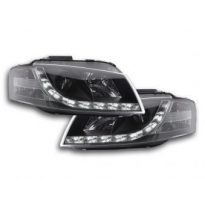Faros Delanteros Luz Diurna Set Luz Diurna Audi A3 Modelo 8p  03-08 Negro Fk Automotive