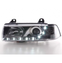 Faros Delanteros Luz Diurna Set Bmw Serie 3 E36 Coupe/Cabrio  92-98, Cromado Fk Automotive