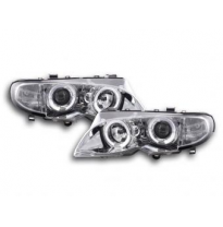 Faros Angel Eyes Bmw 3er E46 Limo/Touring Bj. 02-05 Cromado Fk Automotive