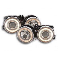 Faros Delanteros Angel Eyes Set  Bmw Serie 3 Modelo E30 2/4 Ptas.  87-91 Cromado Fk Automotive