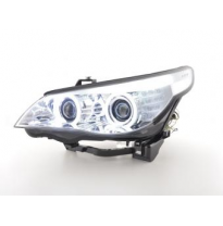 Faros Angel Eyes Ccfl Xenon Bmw 5er E60/E61 Bj. 05-08 Cromado Fk Automotive