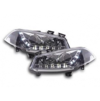 Faros Delanteros Luz Diurna Set Ford Fiesta Modelo Mk6  03-07 Cromado Fk Automotive