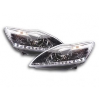 Faros Delanteros Luz Diurna Set Ford Focus 3/5-Ptas.  08- Cromado Fk Automotive