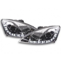 Faros Delanteros Luz Diurna Set Luz Diurna Ford Focus 1 C170 Cromado Fk Automotive