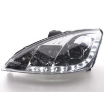 Faros Delanteros Luz Diurna Set Luz Diurna Ford Focus 1 C170 Cromado Fk Automotive