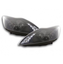 Faros Delanteros Set Angel Eyes Ford Focus 2 C307  08-10, Negro Fk Automotive