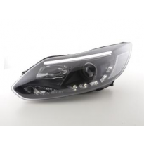 Faros Luz Diurna Set Ford Focus 3 Bj. 2010- Negro Fk Automotive