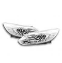 Faros Luz Diurna Set Ford Focus 3 Bj. 2010- Cromado Fk Automotive