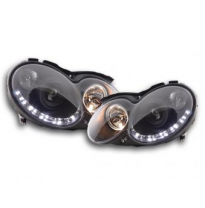 Faros Luz Diurna Mercedes Clk W209 Bj. 04-09 Negro Fk Automotive
