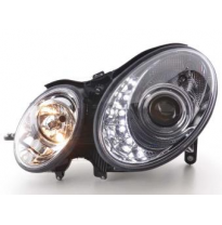 Faros Delanteros Luz Diurna Set Mercedes-Benz Clase E Modelo W211  02-06, Cromado Fk Automotive