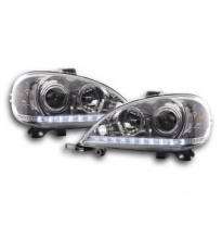 Faros Delanteros Luz Diurna Set Mercedes Benz M-Klasse Modelo W163  97-01 Cromado Fk Automotive