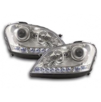 Faros Delanteros Luz Diurna Set Mercedes Benz M-Klasse Modelo W164  05-08 Cromado Fk Automotive