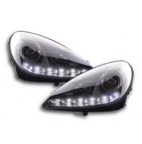 Faros Delanteros Luz Diurna Set Mercedes-Benz Slk 171  04-11 Negro Fk Automotive