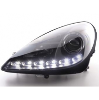 Faros Delanteros Luz Diurna Set Mercedes Benz Slk R171  04-11 Negro Fk Automotive