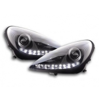 Faros Delanteros Luz Diurna Set Mercedes Benz Slk R171  04-11 Negro Fk Automotive