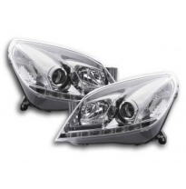 Faros Luz Diurna Set Con R87 Opel Astra H Bj. 2004-2009 Cromado Fk Automotive