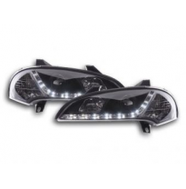 Faros Delanteros Luz Diurna Set Opel Tigra  95-03 Negro Fk Automotive